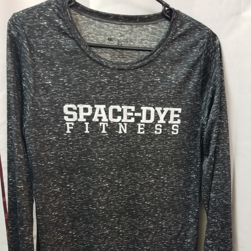 Long sleeve space dye shirt
